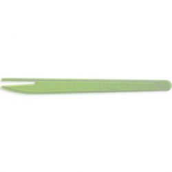 green plastic forks